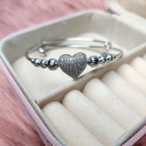 Sparkling Heart Bracelet – Elegant Love Design by ZewarHub